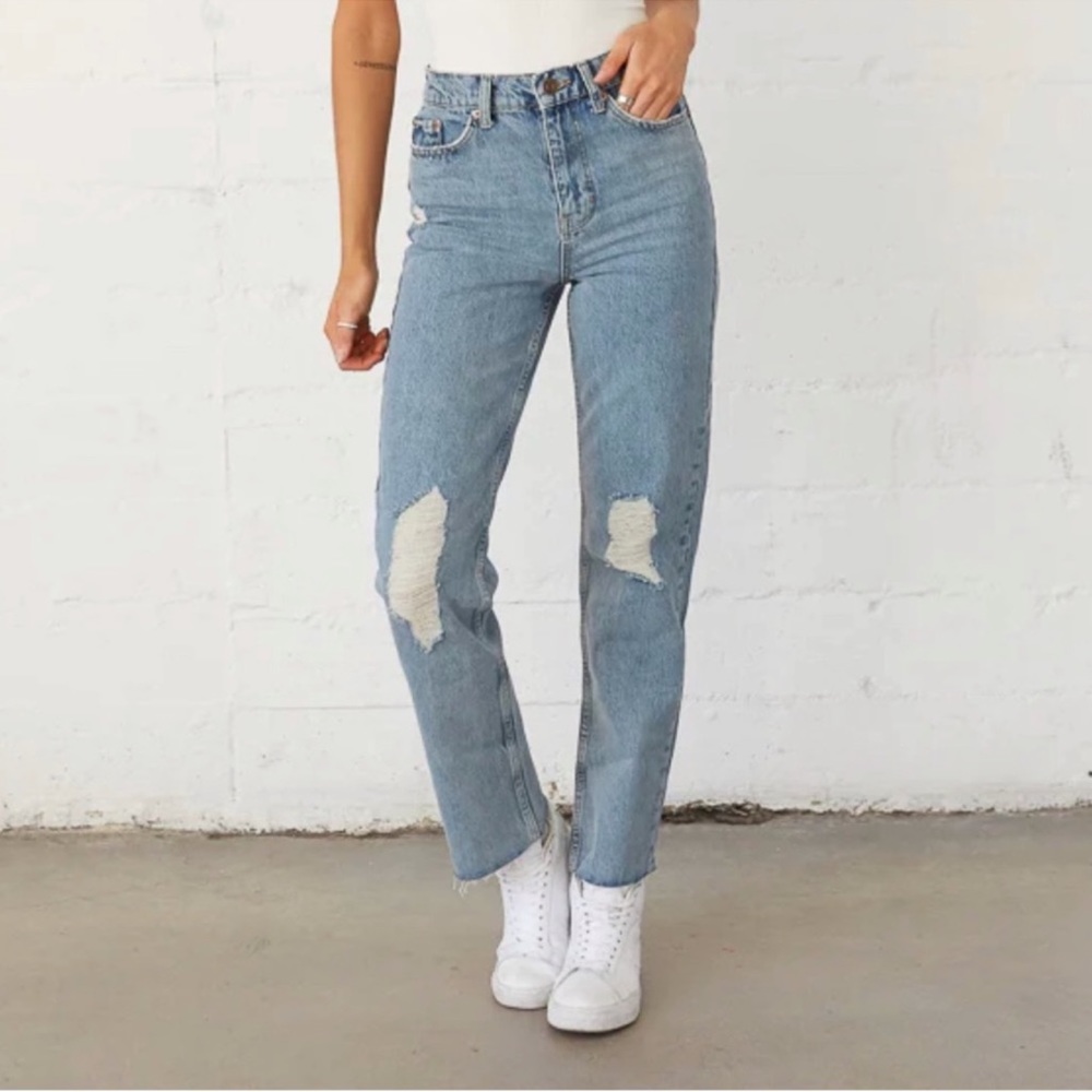 NWT URBAN OUTFITTERS HIGH WAISTED STRAIGHT LEG JEANS SIZE:28 👖✨